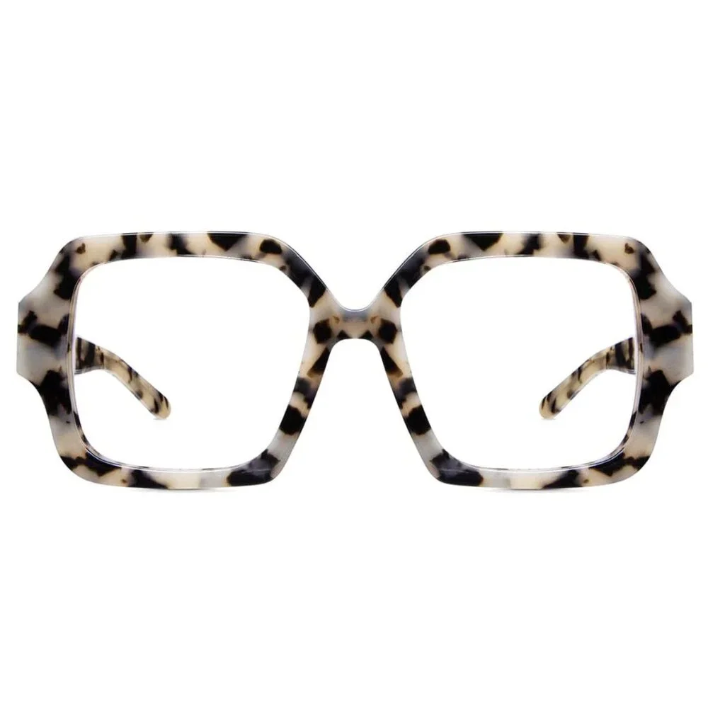 HIP Optical Glasses Laga Hard Case Large Geometric Tortoiseshell - NIB